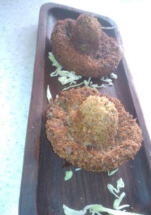 A picture of Mushroom cutlets.
