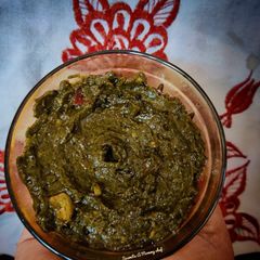 A picture of Gongura chutney.