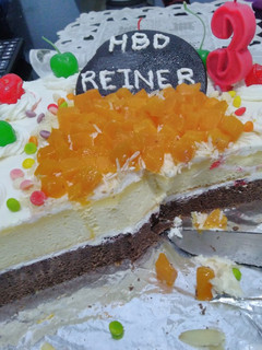 Foto resep Black forest cheese cake birthday