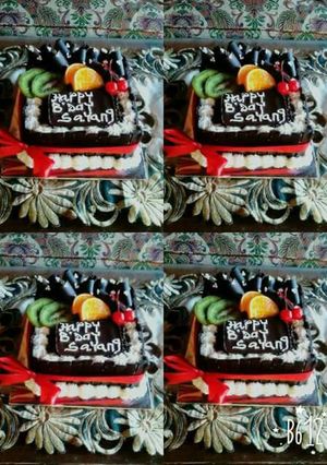 Foto resep Cake ulang tahun simpel + nyumi.. :-)