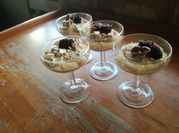 Una foto de mousse de nuez
