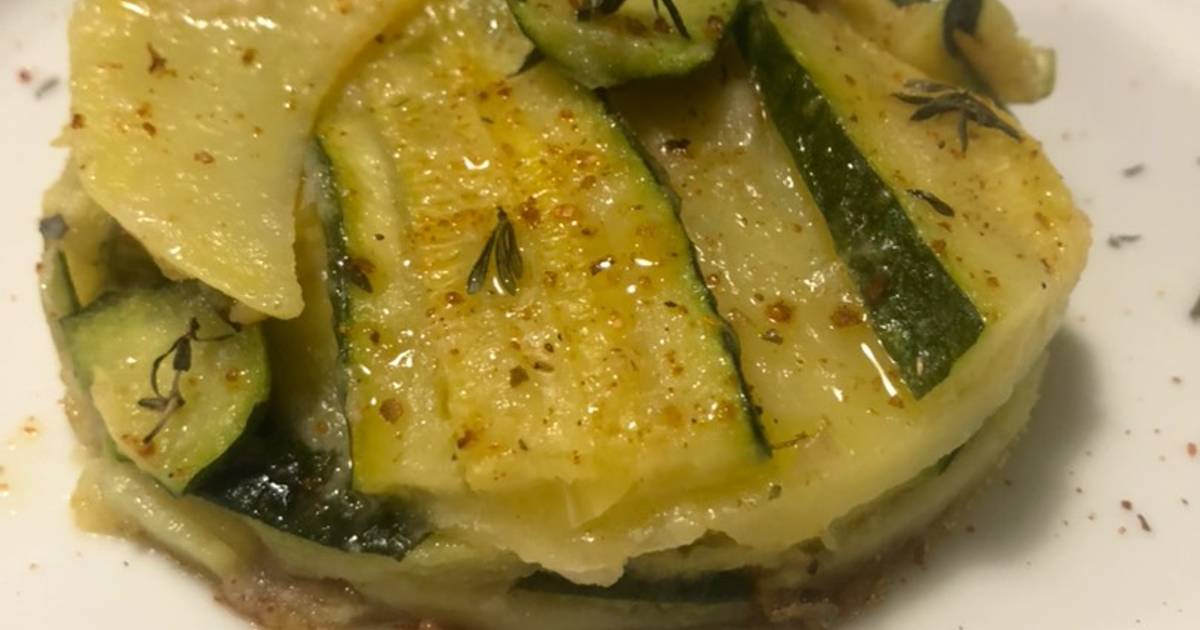 Ricetta Millefoglie Di Patate Zucchine Al Timo Di Paola Catalano Cookpad
