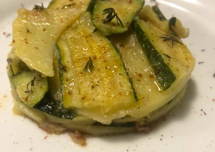 How to Prepare Quick Millefoglie di patate  zucchine al timo