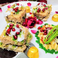 A picture of Water chestnuts dhokla.