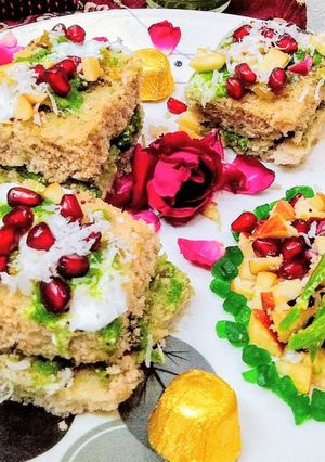 A picture of Water chestnuts dhokla.