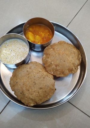 A picture of Masala poori.