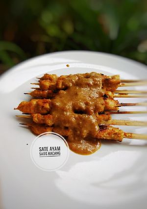 Foto resep Sate ayam saos kacang