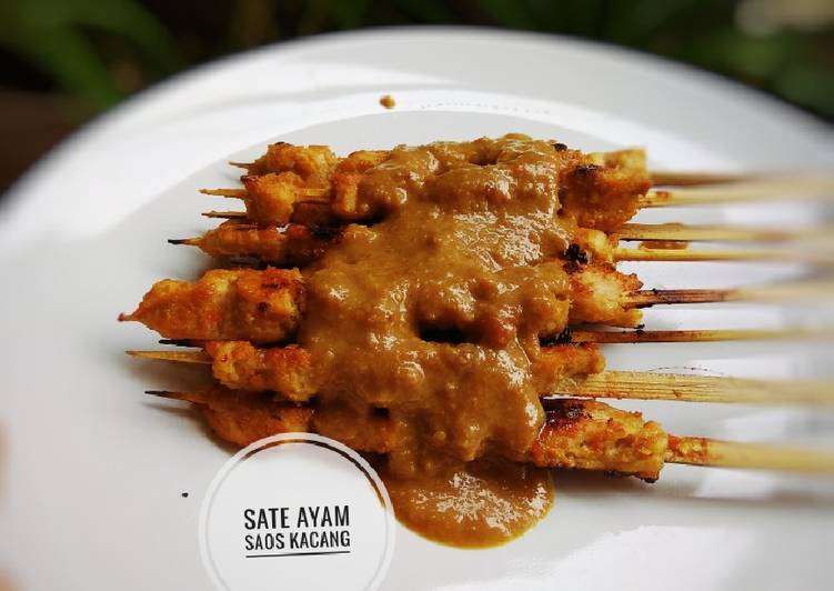 Resep Sate ayam saos kacang, Enak