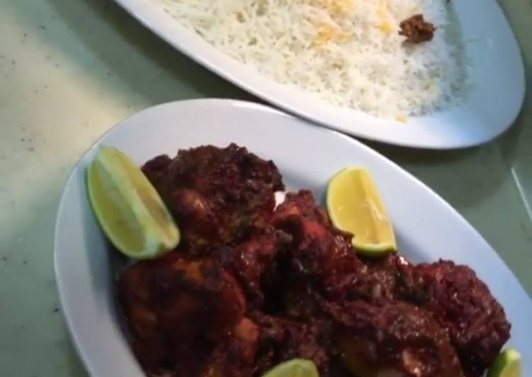 دجاج تندوري على طريقتي 👍😍