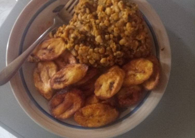 Beans And Fried Plantain