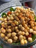 Ensalada de espinaca, tomate y garbanzos!