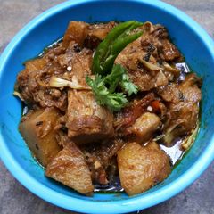A picture of Potato Jackfruit Curry.