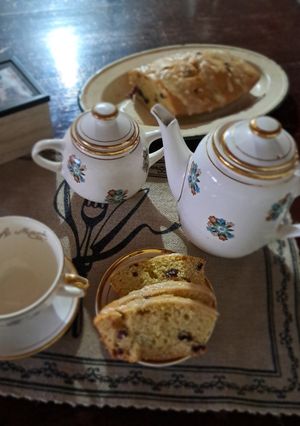 Una foto de Budín de frutas