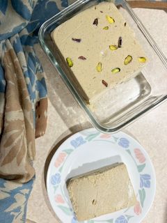 عکسی از دستور حلوا ارده شکری Tahini Halva