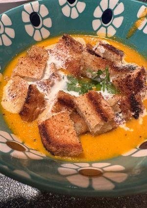 A picture of Carrot soup.