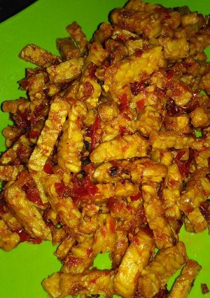 Foto resep Kering tempe pedas manis harum