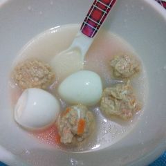 A picture of Bakso Ayam Wortel (mpasi 9 bln+).