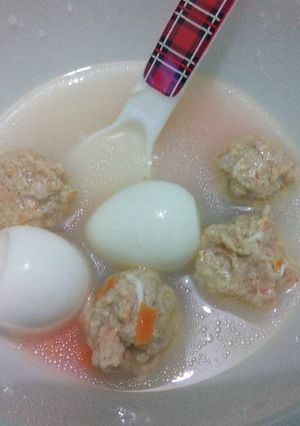 A picture of Bakso Ayam Wortel (mpasi 9 bln+).
