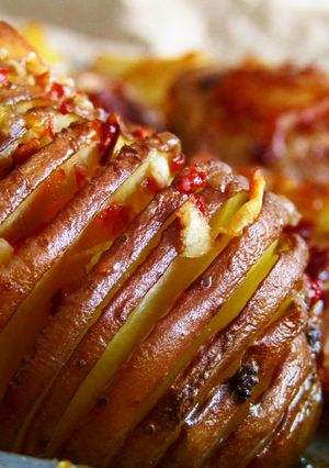 Hình của món Khoai tây bỏ lò (roasted potatoes).