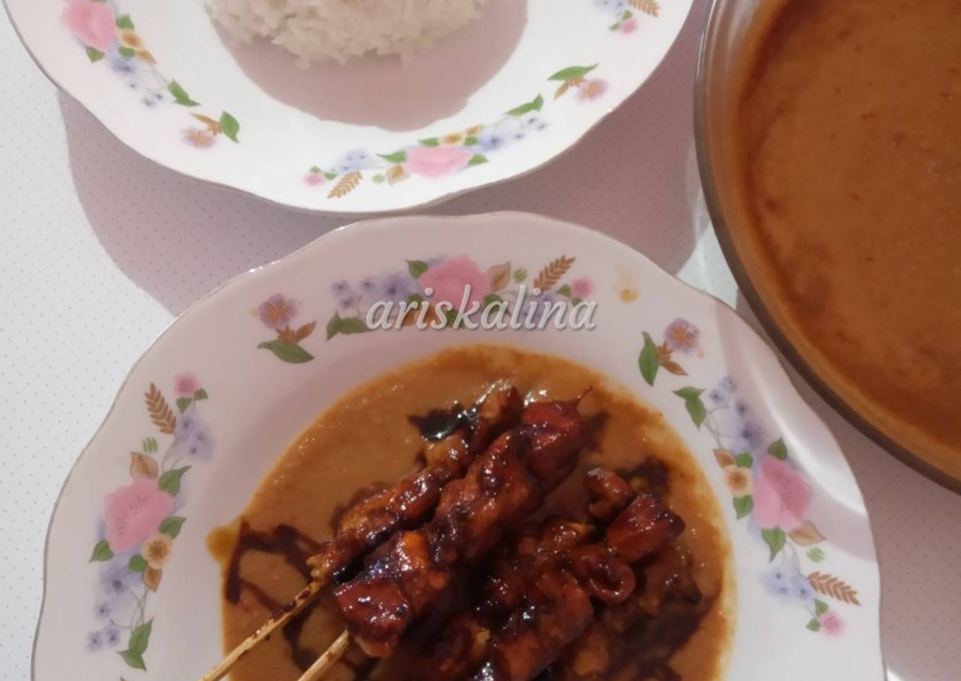 Sate ayam teflon