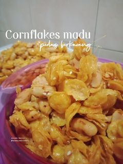 Gambar Cornflakes madu pedas berkacang