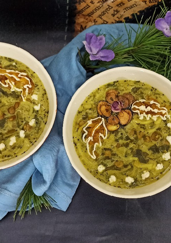 عکسی از دستور آش اسفناج