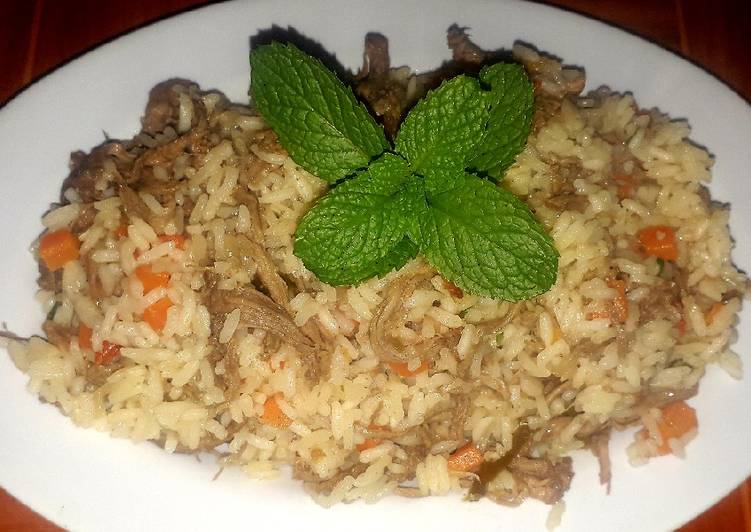 Arroz con carne 🌿🍚