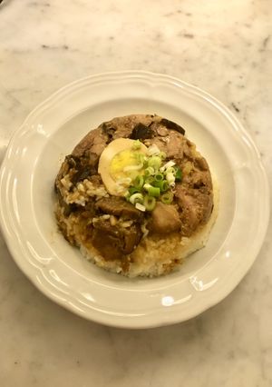 Foto resep 🌷Nasi Tim Ayam Shitake