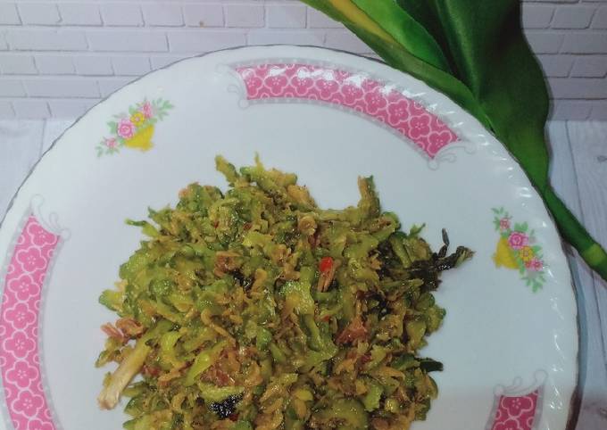 Tumis Pare Udang rebon (tidak pait)