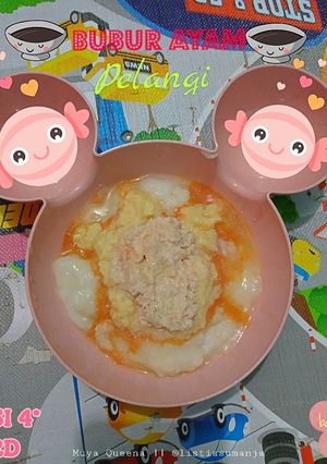 Foto resep Bubur Ayam Pelangi (MPASI 7+)