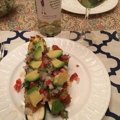 A picture of Zucchini Taco Boats.