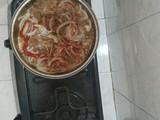 Higado de res encebollado
