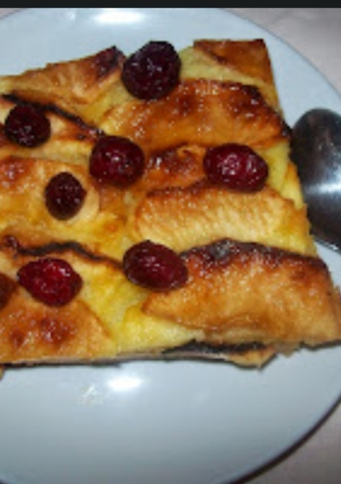 Una foto de Tarta de manzana con arándanos