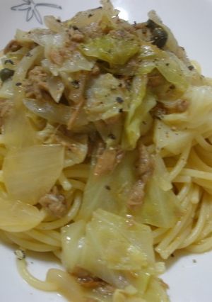 A picture of Easy Pasta with Cabbage and Tuna.