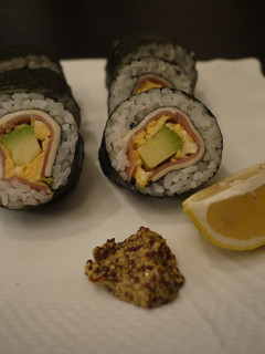 A picture of Cured Ham Salad Sushi Rolls [Ehoumaki for Setsubun].