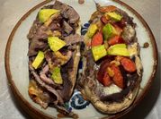 Una foto de bistec de chorizo