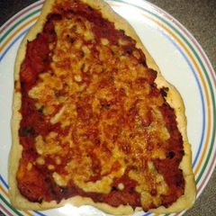 A picture of pizza dough - easy.