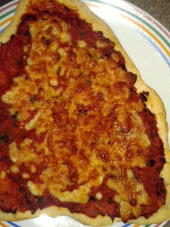A picture of pizza dough - easy.