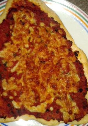 A picture of pizza dough - easy.