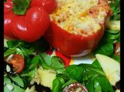 Una foto de tomate frito de francés