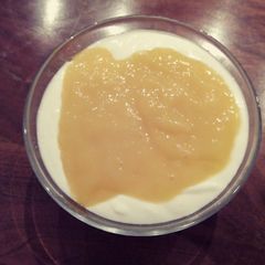 A picture of Mango Yogurt and Mascarpone delight.
