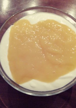 A picture of Mango Yogurt and Mascarpone delight.