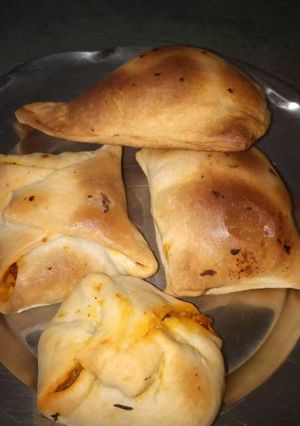 A picture of Homemade veg puffs.