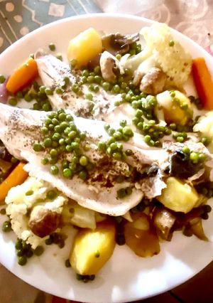 A picture of Sea Bass Pot-au-Feu.