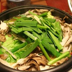 A picture of A Famous Hakata Speciality - The Soup is Yummy! Motsu Nabe (offal hotpot).