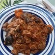Guiso de Carne Arroz y Hongos de Pino
