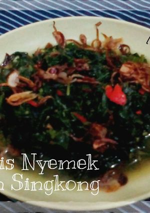 Foto resep Tumis Nyemek Daun Singkong