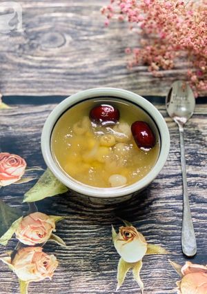 Hình của món Yến Xào Chưng Táo Đỏ Hạt Sen.