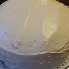 A picture of Blood orange carrot cake.