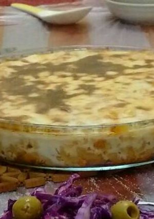 صورة لوصفة معكرونة الدجاج والمشروم 🍄 بصوص الباشميل